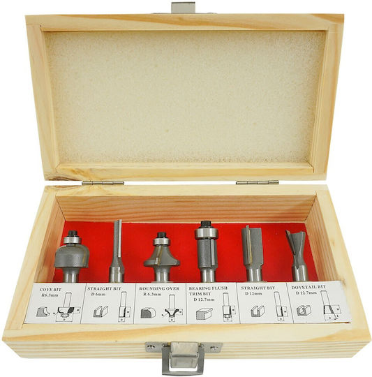 Set De Freze Pentru Lemn 6 Bucăți 8mm V05067 Verke
