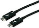 Roline Thunderbolt 4 Cable Roline 11.02.9047 USB Type-C Active 8K60Hz 40GB 100W T-T 1.5m Black