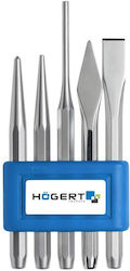 Set Chisels Punches Hogert 5 Pieces