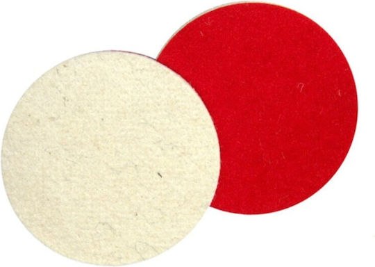 Filz Polierscheibe mit Haken und Schlaufe 125 x 10 mm