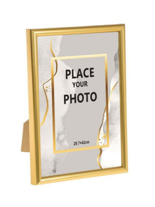 Wooden Photo Frame With Gold Frame