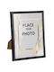 Wooden Photo Frame with Black Frame