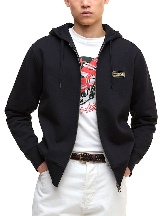 Barbour Geacă Alb-Negru Cu Glugă