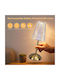 Galifas Table Lamp LED with Transparent Shade and Gold Base
