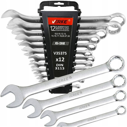 Set Chei Poligonale Germane 12 Bucăți 6-32mm V35375 Verke