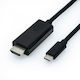 Roline Cablu USB Type C La HDMI 4k60hz T-t 1m Negru Roline 11.04.5840