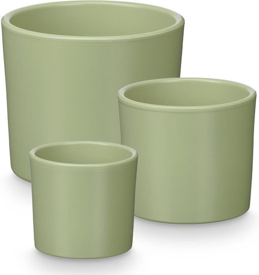Ibergarden Комплект 3 Саксии Глинени Bay Leaf Mint