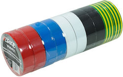 Verke Bandă Izolatoare PVC 10 Bucăți Roșie