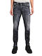 Nollan Ανδρικό Παντελόνι Τζιν με Regular Εφαρμογή Γκρι
