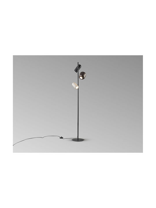 Nimes Floor Lamp H41.5xW23.5cm. with Socket for Bulb GU10 Black