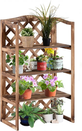 Outsunny Blumentopf-Regal Holz