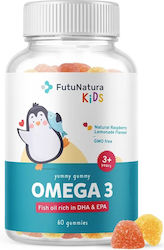 FutuNatura Kids Omega 3 60 желирани бонбони FutuNatura Kids Omega 3 60 желирани бонбони