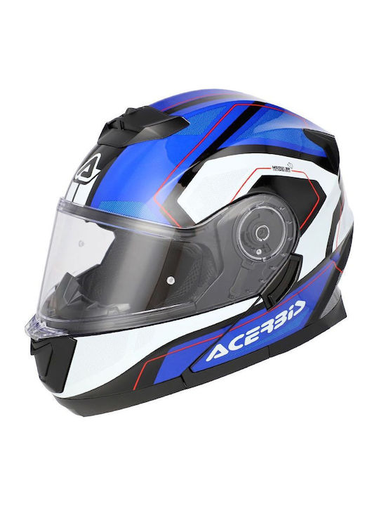 Acerbis Serel Blue / White Κράνος Μηχανής Flip-...