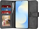 Techsuit Diary Buchen Sie Silikon Schwarz (Galaxy S25 FE)