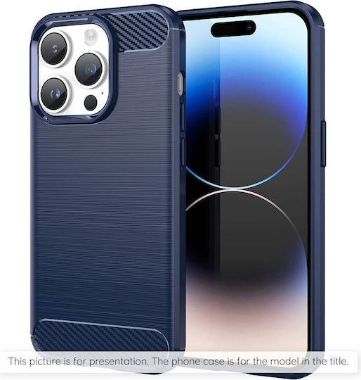 Techsuit Carbon Bumper Силикон / Пластмаса Син (Moto G86)