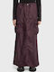 Maxi Skirt Aubergine