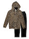 Комплект анцуг Велур Leopard
