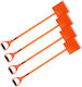 Vevor Roof Tile Shovel 4 Pieces Roof Tile Ripper D Handle High Hardness 45# Steel Lightweight Easy Roof Tearing Nail Tool Ideal for Commercial Home Use Orange