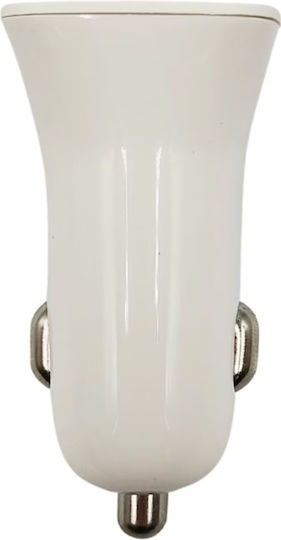 Auto Gs Cc32s Car Charger 4.8A with Ports: 2xUSB White Color