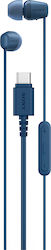 Sony IER-EX15C In-ear Handsfree Ακουστικά με Βύσμα 3.5mm Μπλε