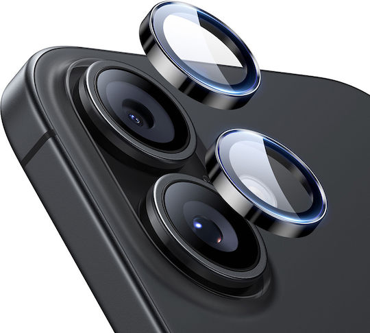 ESR Armorite Kameraschutz Gehärtetes Glas Black für das iPhone 17, iPhone 16