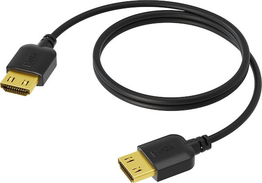 Procab HDMI 2.0 HDMI-Kabel HDMI-Stecker - HDMI-Stecker 1m Schwarz