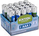 Set 20 Baterii Clorură de Zinc Extol 1.5 V AA R03