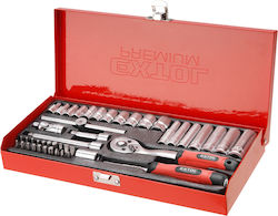 Extol 8818360 Set Cheie Tubulară cu Chei cu Clichet 1/4" 45 Bucăți Extol 8818360 Set Cheie Tubulară cu Chei cu Clichet 1/4" 45 Bucăți