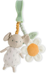 Saro Spring Cottage Mouse Leaves Hanging Baby Toy for Stroller