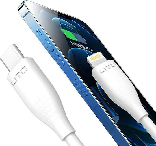 Lito Data Regular la Cablu Lightning 60W Alb 1m