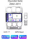Car Audio System for Hyundai Getz 2002-2011 (Bluetooth/USB/WiFi/GPS/Apple-Carplay/Android-Auto) with Touch Screen 9"