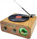 M1317BT Retro Cu baterie cu Bluetooth și USB Maro
