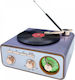 M1217BT Retro Cu baterie cu Bluetooth și USB Violet