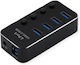 Roline USB Hub 4 Ports USB 3.2 with USB-A Connection