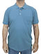 Polo Kurzarm Bluse Star Blau