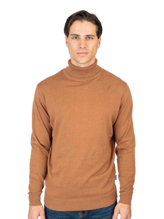 Rebase Πουλόβερ Μακρυμάνικο Camel, Brown