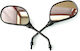 Gazzenor Motorcycle Mirrors for Honda DIO 2pcs Black