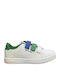 Court Kids Sneakers with Scratch White