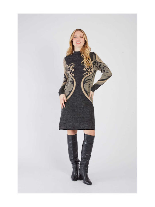Rene Derhy Rochie Tricotată de Seară Neagră