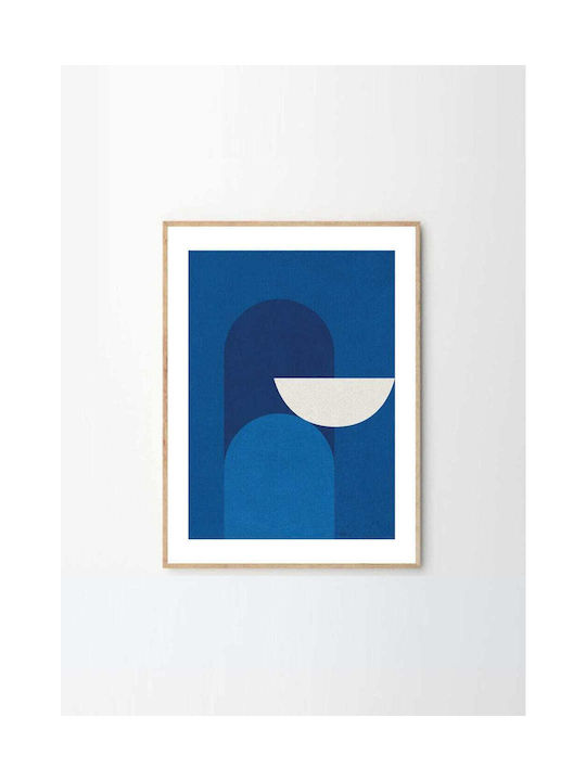 Alexandra Papadimouli Abstract Blau 50x70cm Nachhaltiges Papier Poster Club