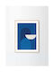 Alexandra Papadimouli Abstract Blau 50x70cm Nachhaltiges Papier Poster Club