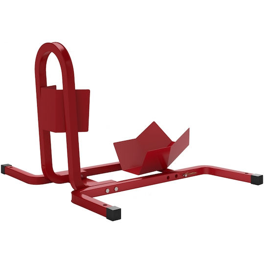 Homcom Motorcycle Stand 17-21" 430-530 mm Front Wheel Adjustable Metal Red