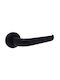 Convex Lever Middle Door with Rosette 2435 Pair with Rosette Matte Black