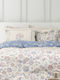 Nima Nivia Pillowcase Set Oxford Beige, Blue 52x72cm.