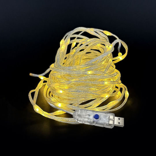 200 Lichterketten LED 13m. Weiße USB in Zeichenfolge 1Stück