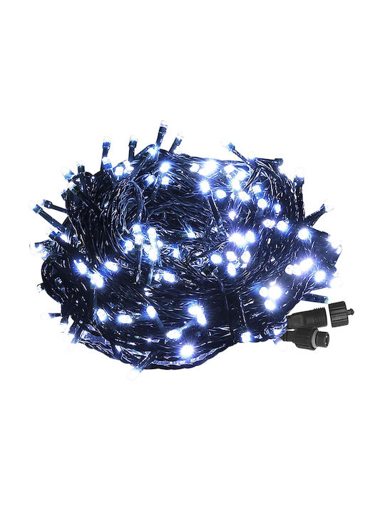 100 Λαμπάκια LED 5μ. Λευκά σε Σειρά (χωρίς Μετα...