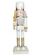 XMASfest Nutcracker de Crăciun Lemn Alb