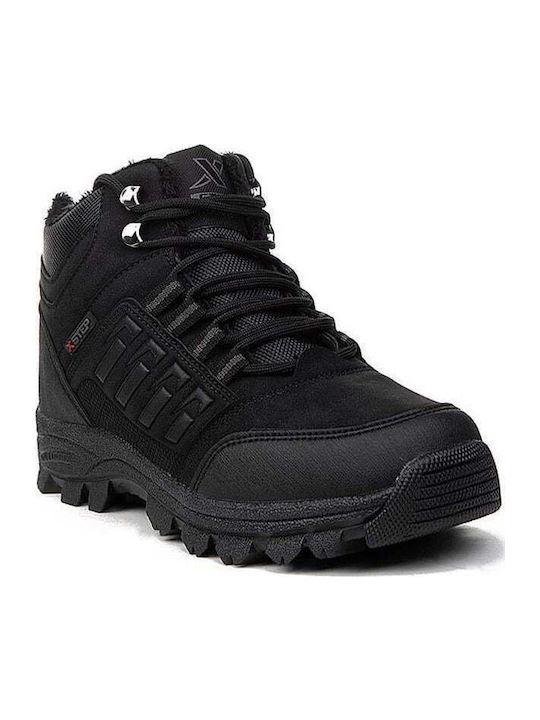 Black Men's Boots with Zipper
