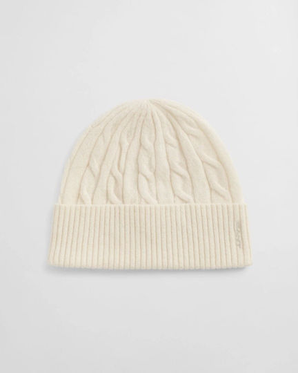 Beanie Beanie Knitted in Ecru color