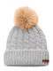 Winter Blur Ii Beanie Γυναικείος Σκούφος Πλεκτός σε Λευκό χρώμα